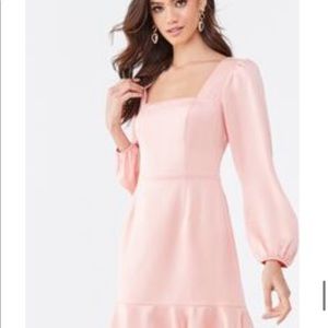 Light Peach Satin Dress
